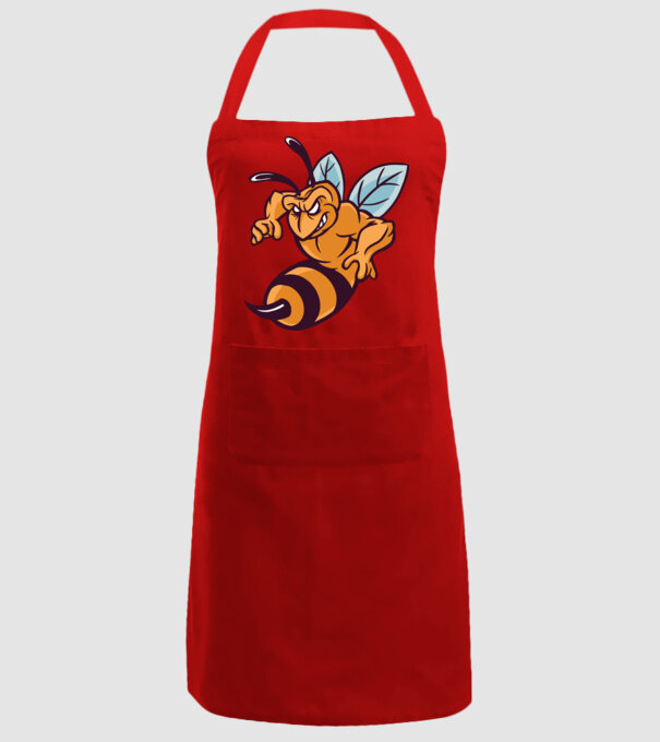 Viespe Supărată model roșu pe tricou