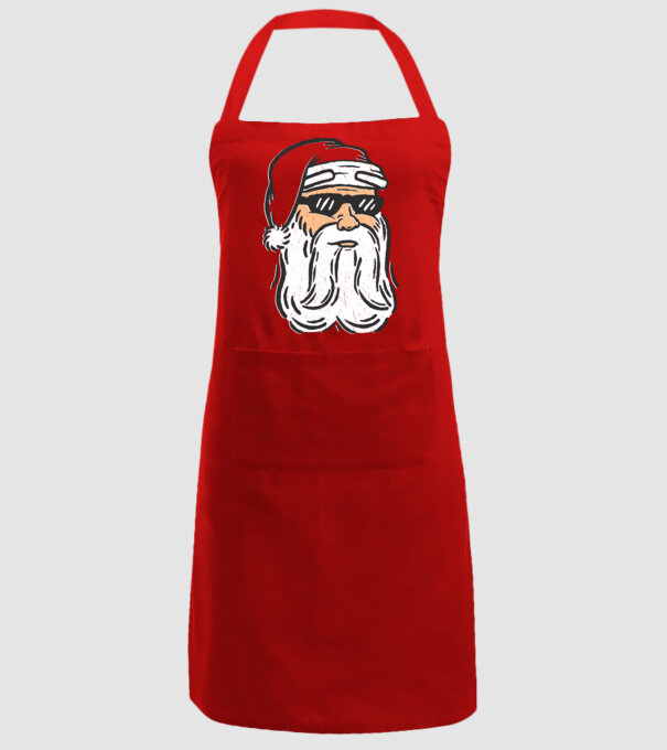 Cap Moș Crăciun model roșu pe tricou