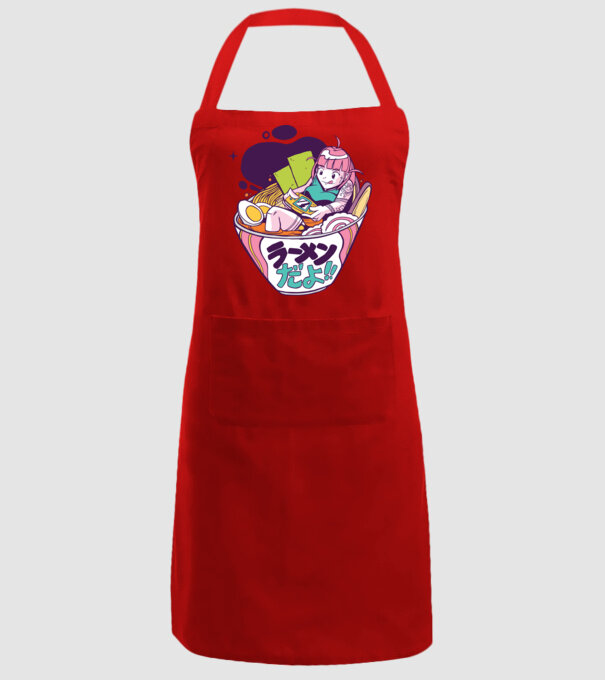 Ramen Anime Gamer fată model roșu pe tricou