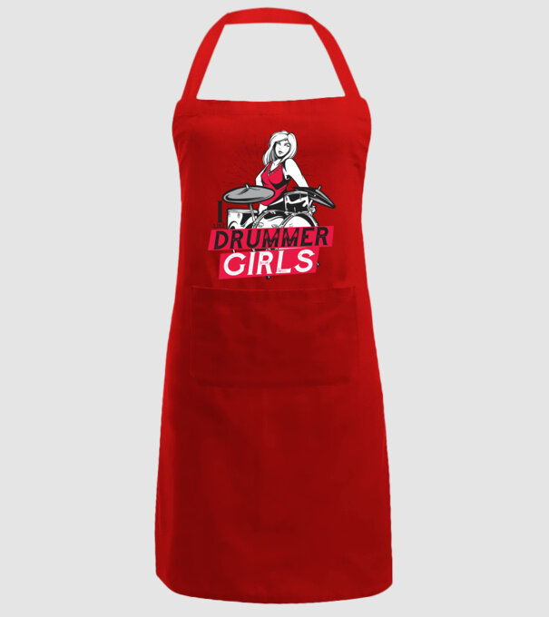 Îmi plac fetele bateriste model roșu pe tricou