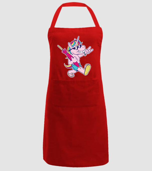 Unicorn În vacanță model roșu pe tricou