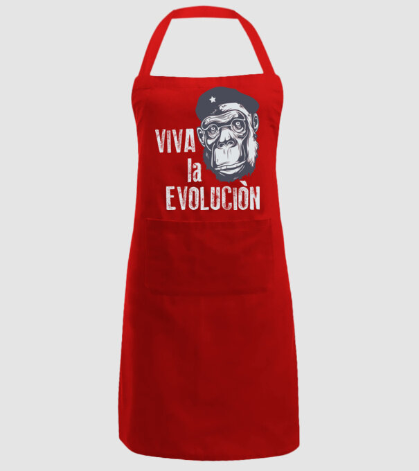 Viva La Evolucion model roșu pe tricou
