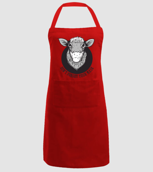 Don't forget your mask model roșu pe tricou