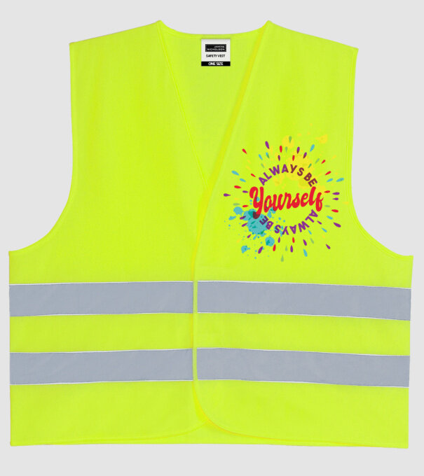 Always be yourself model galben neon pe tricou