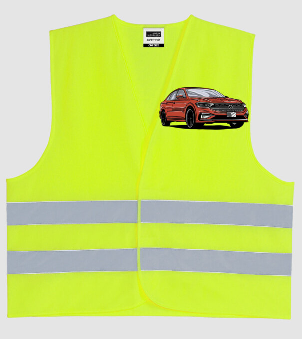 Mașină model galben neon pe tricou