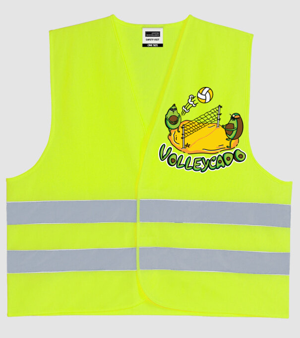 Avocado Volei model galben neon pe tricou