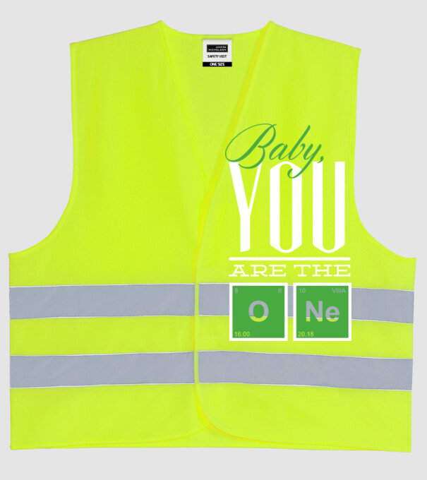 Baby you are the one model galben neon pe tricou