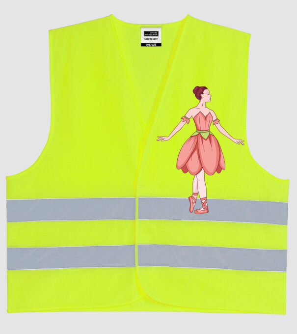Balerină model galben neon pe tricou