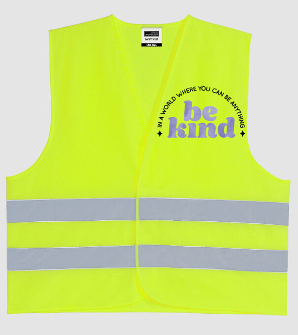 Be kind model galben neon pe tricou