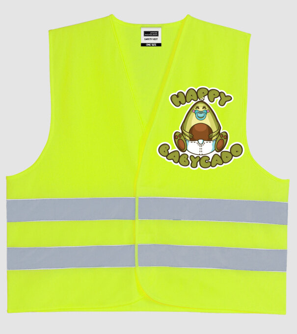 Avocado bebe model galben neon pe tricou