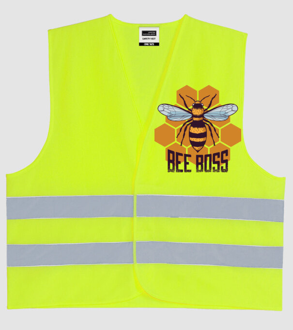 Bee Boss Șef Apicultor model galben neon pe tricou