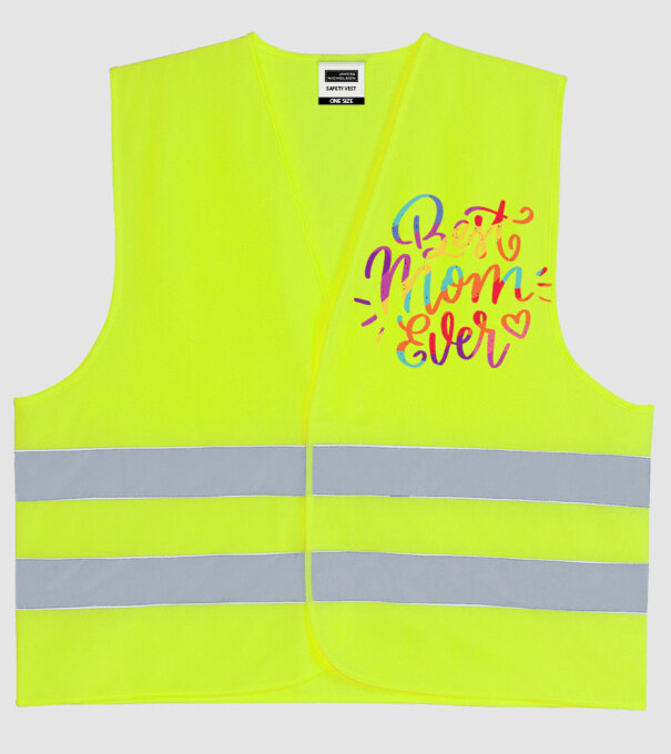 Best Mom Ever - Cea mai bună mamă model galben neon pe tricou