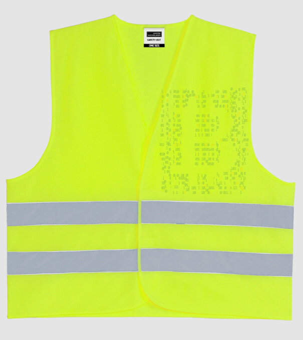 Bitcoin Matrice model galben neon pe tricou