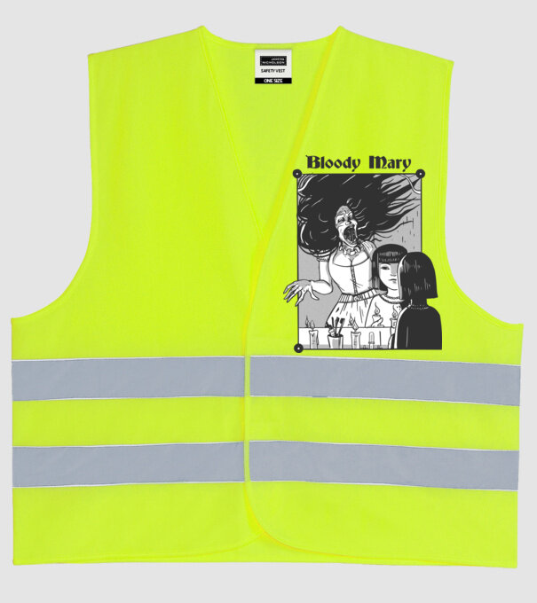 Bloody Mary model galben neon pe tricou