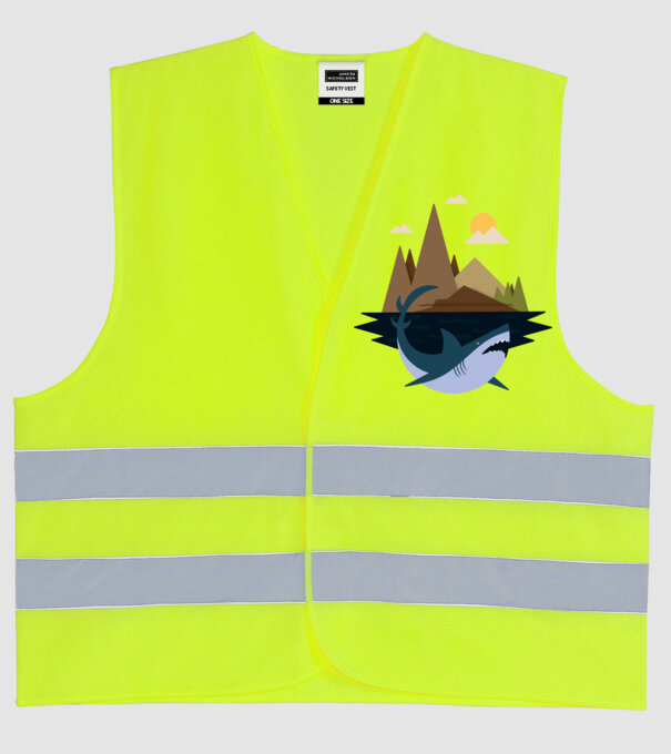 Rechin Natură model galben neon pe tricou