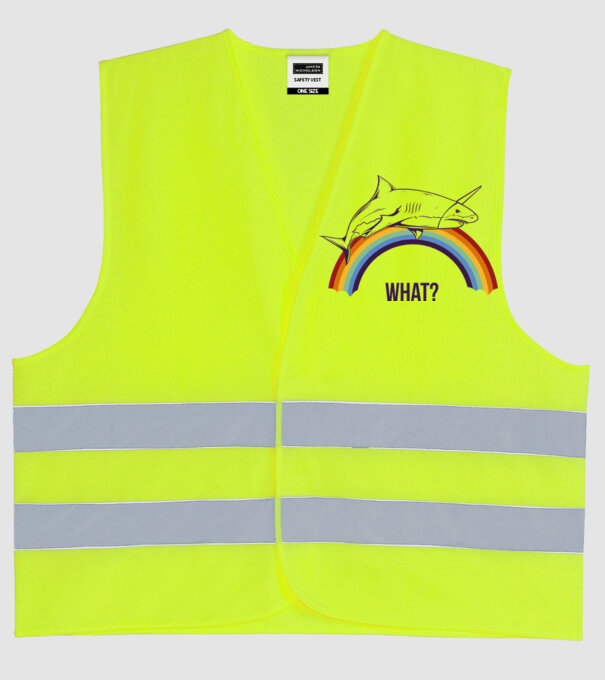 Rechin unicorn model galben neon pe tricou