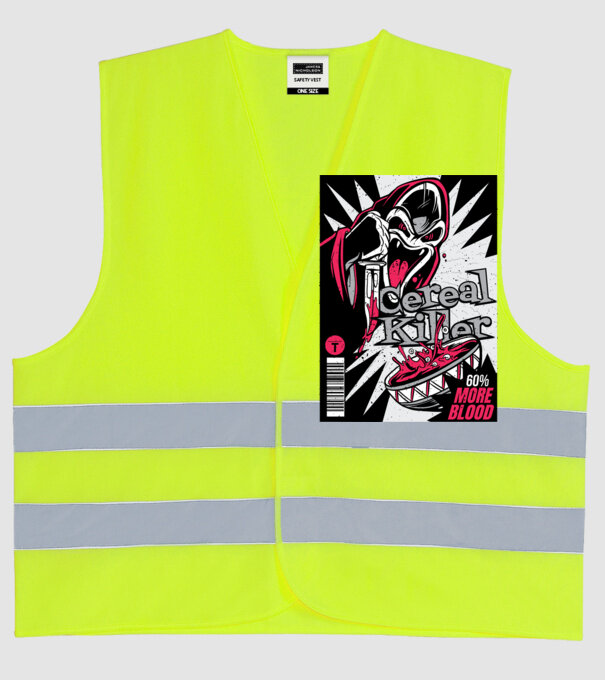 Cereal Killer model galben neon pe tricou
