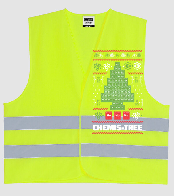 Chemis-tree pom de Crăciun model galben neon pe tricou