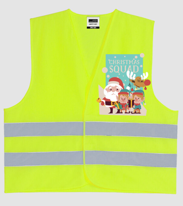 Christmas Squad Echipa de Crăciun model galben neon pe tricou