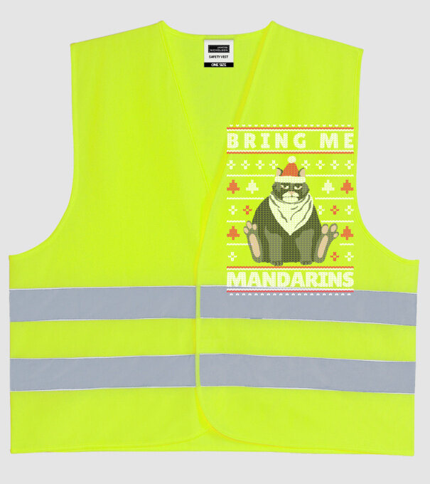Tricou cu pisică pulovăr urât model galben neon pe tricou