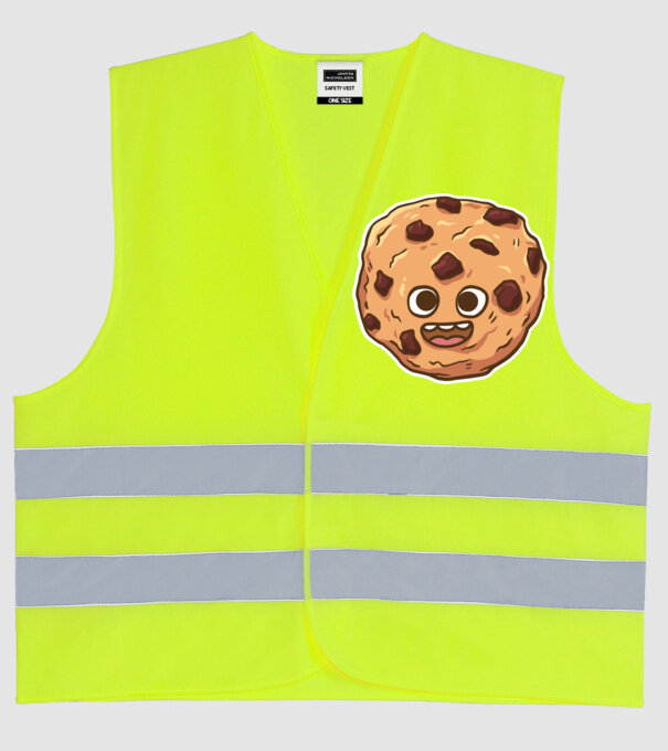 Cookie drăguț model galben neon pe tricou