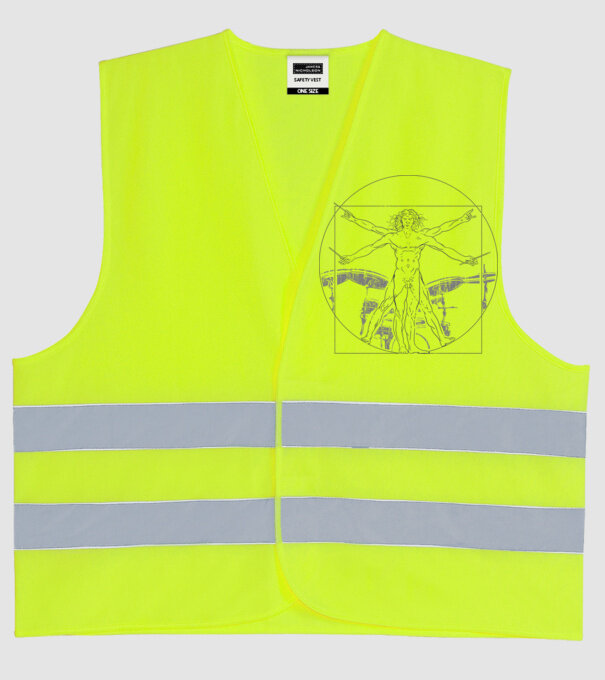 Da Vinci tobe model galben neon pe tricou