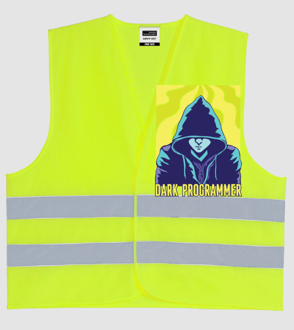 Dark Programmer model galben neon pe tricou