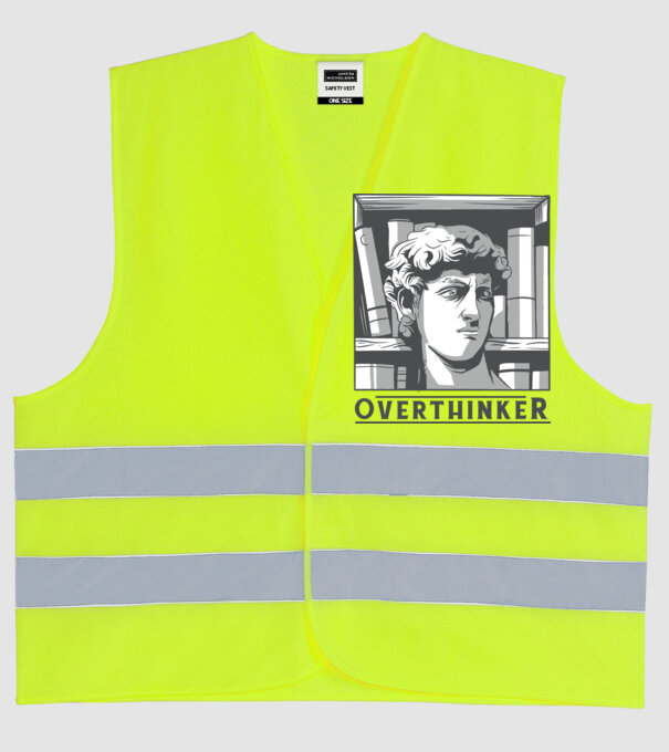 Statuia lui David model galben neon pe tricou