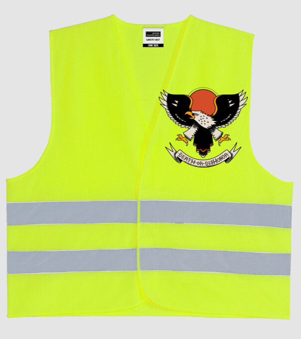 Eagle Tatuaj model galben neon pe tricou