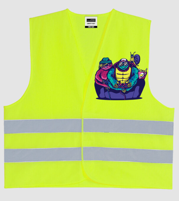 Animale Gamer model galben neon pe tricou