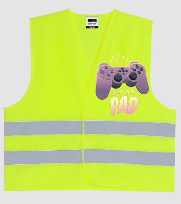 Gamer Controler model galben neon pe tricou