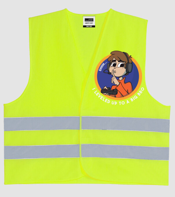 Gamer Frate mai mare model galben neon pe tricou