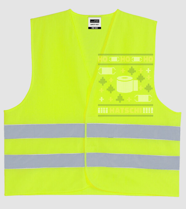 Hohohoho hârtie igienică pulover urât model galben neon pe tricou