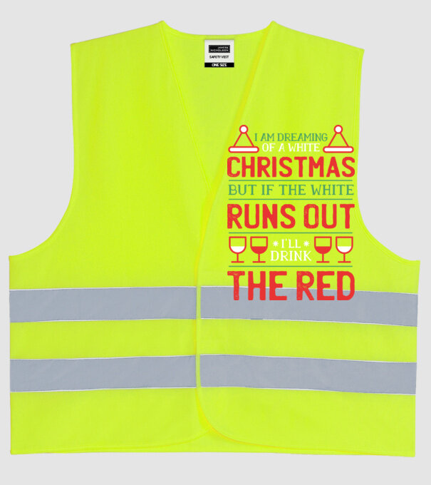 I am dreaming of a white Christmas model galben neon pe tricou