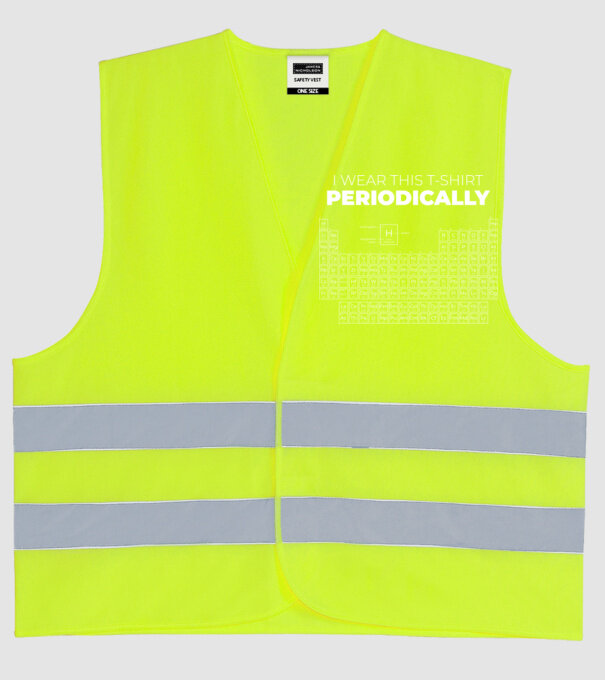 I wear this t-shirt periodically model galben neon pe tricou