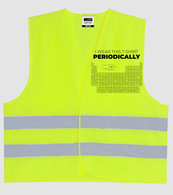I wear this t-shirt periodically model galben neon pe tricou