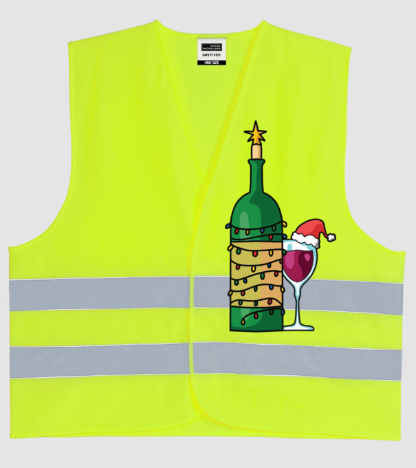 Vin de Crăciun model galben neon pe tricou