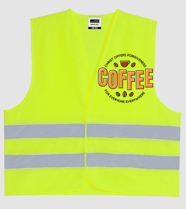 Cafea Iertare model galben neon pe tricou