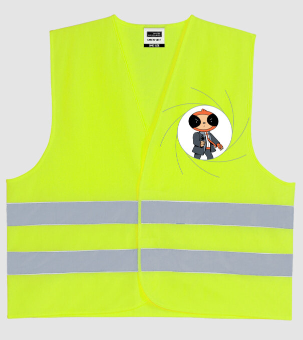 Leneș Bond 007 model galben neon pe tricou