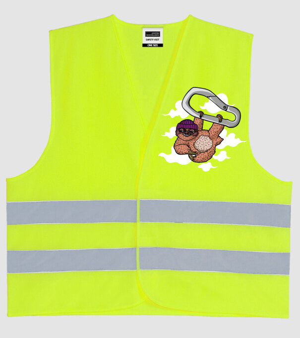Carabină pentru Leneș model galben neon pe tricou