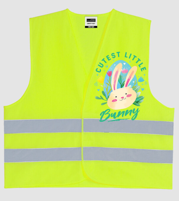 Cel mai dulce iepuraș model galben neon pe tricou