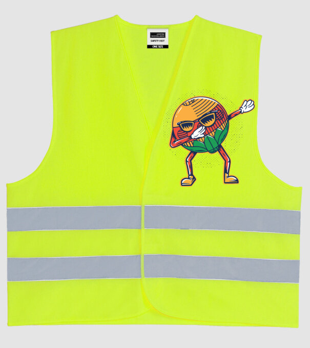 Dubă DAB cărți de joc maghiare model galben neon pe tricou
