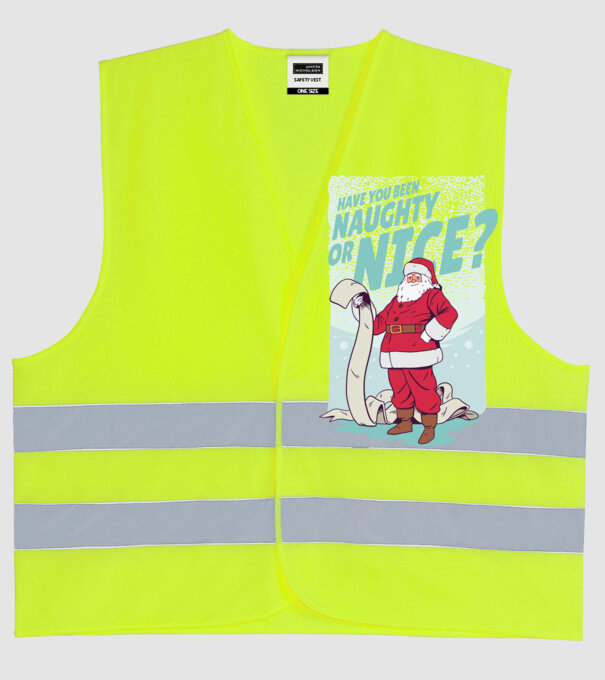 Lista de cadouri Moș Crăciun - tricou Crăciun model galben neon pe tricou