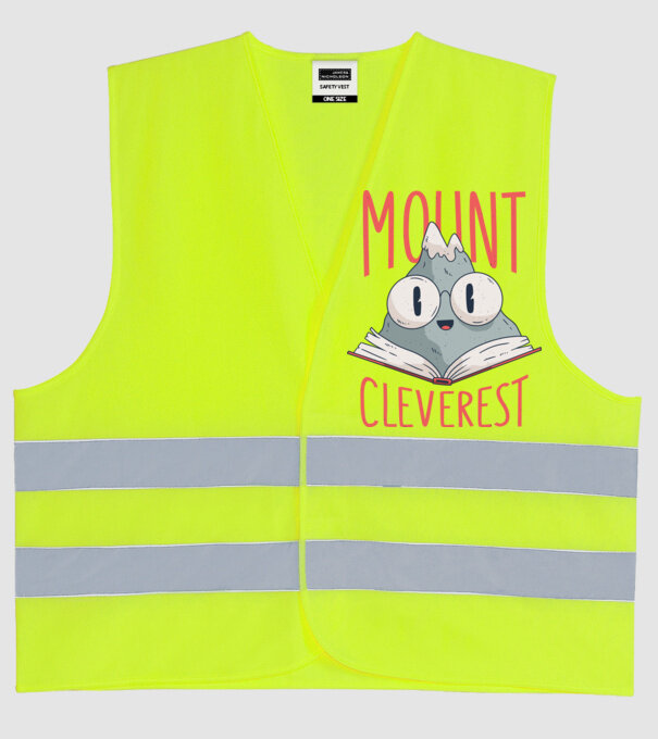 Tricou Mount Cleverest model galben neon pe tricou