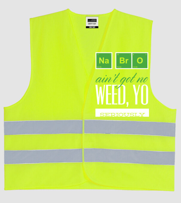 na bro aint got no weed model galben neon pe tricou
