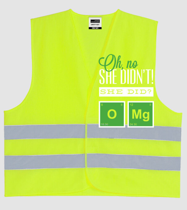 'Oh no she didn''t did she' model galben neon pe tricou