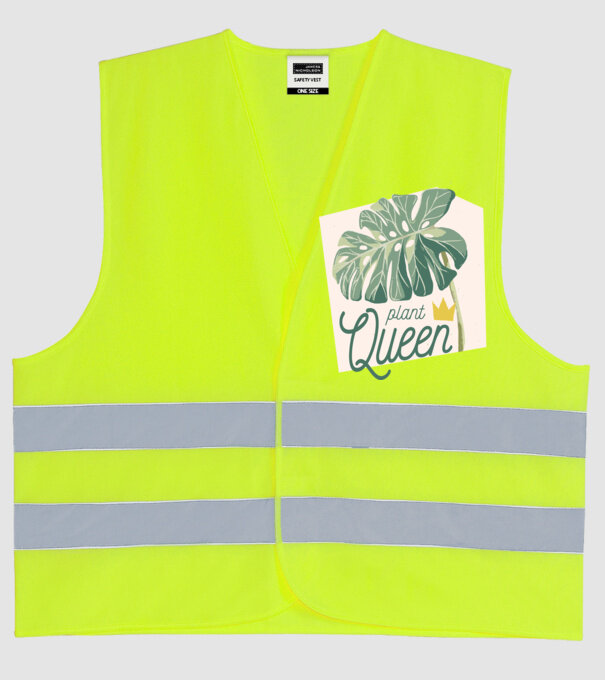 Plant Queen model galben neon pe tricou