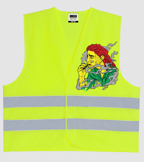 Dreadlock model galben neon pe tricou