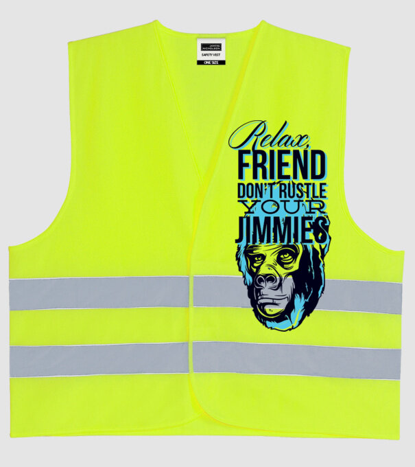 Relax Friend model galben neon pe tricou