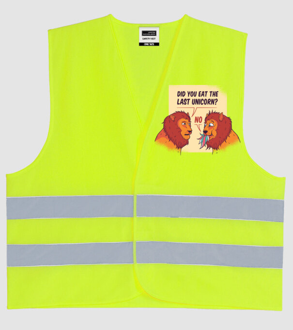 Tu ai mâncat ultimul unicorn? Tricou cu Leu amuzant model galben neon pe tricou